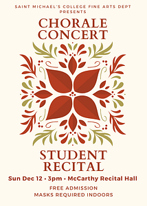 Chorale Concert poster