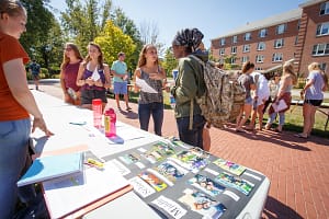 students exploring opportunities at Saint Michael's College