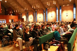 Crowd at MLK Society Convocation in Chapel