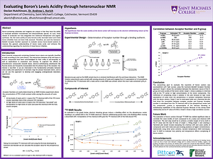 Research poster presented by Declan Hutchinson. 