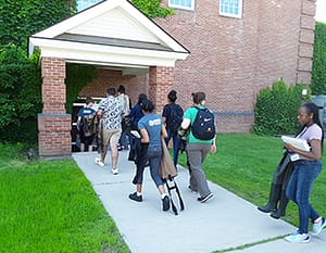 Students enter cheray