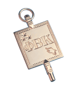 A keychain showing the Phi Beta Kappa logo. 