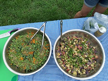 Fresh Salad was served during the recent Salad Days down at the Campus Farm.