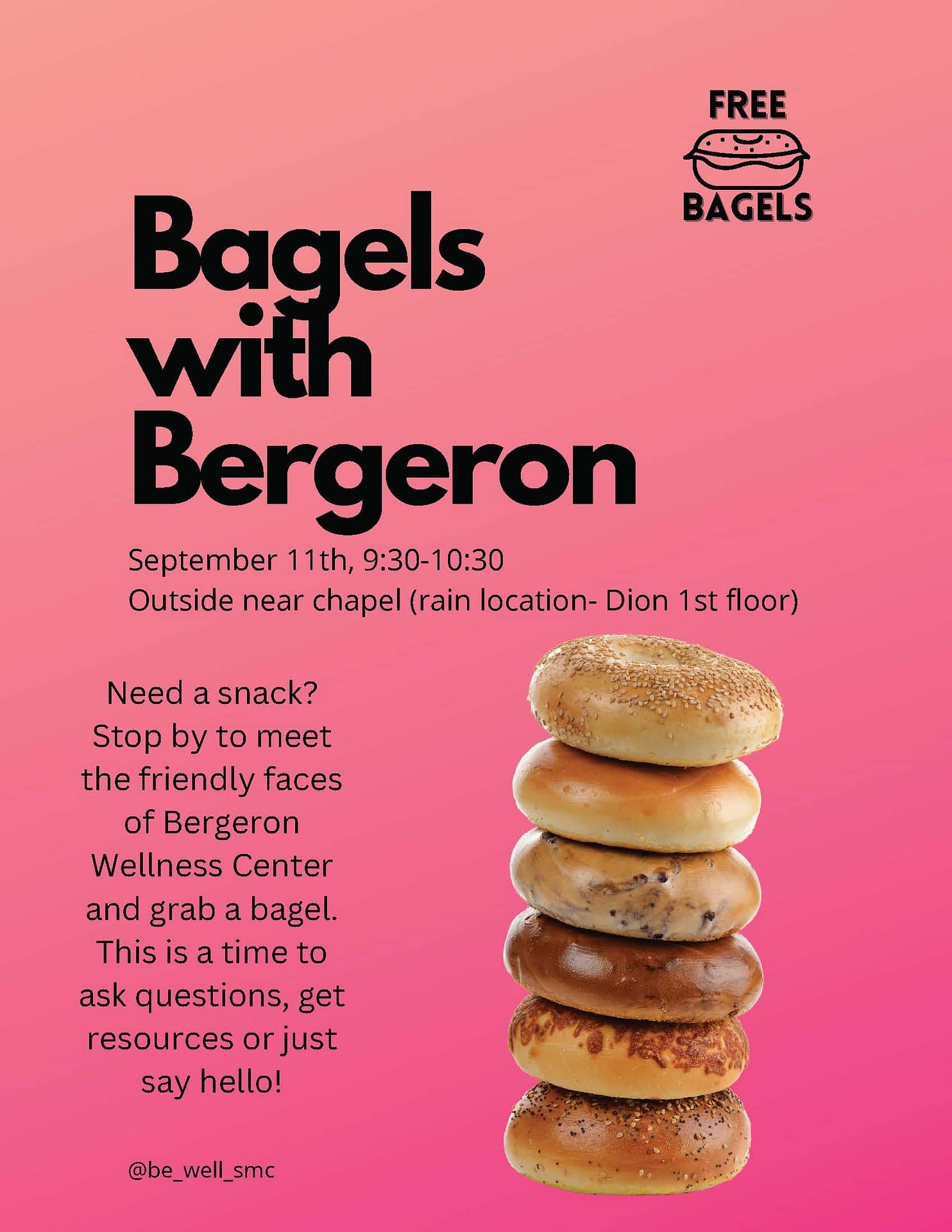 Bagels with Bergeron Poster