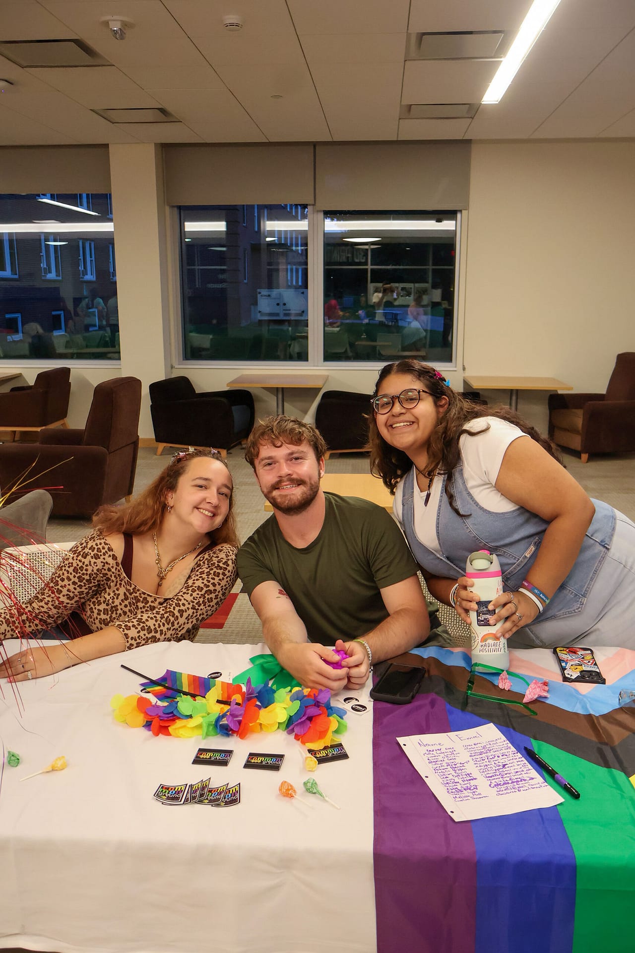 Members of the Common Ground club at Saint Michael's College. 