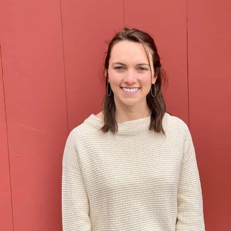 Kristen McDowell '19. Currently working as the Operations Coordinator at the Intervale Food Hub in Burlington, VT.