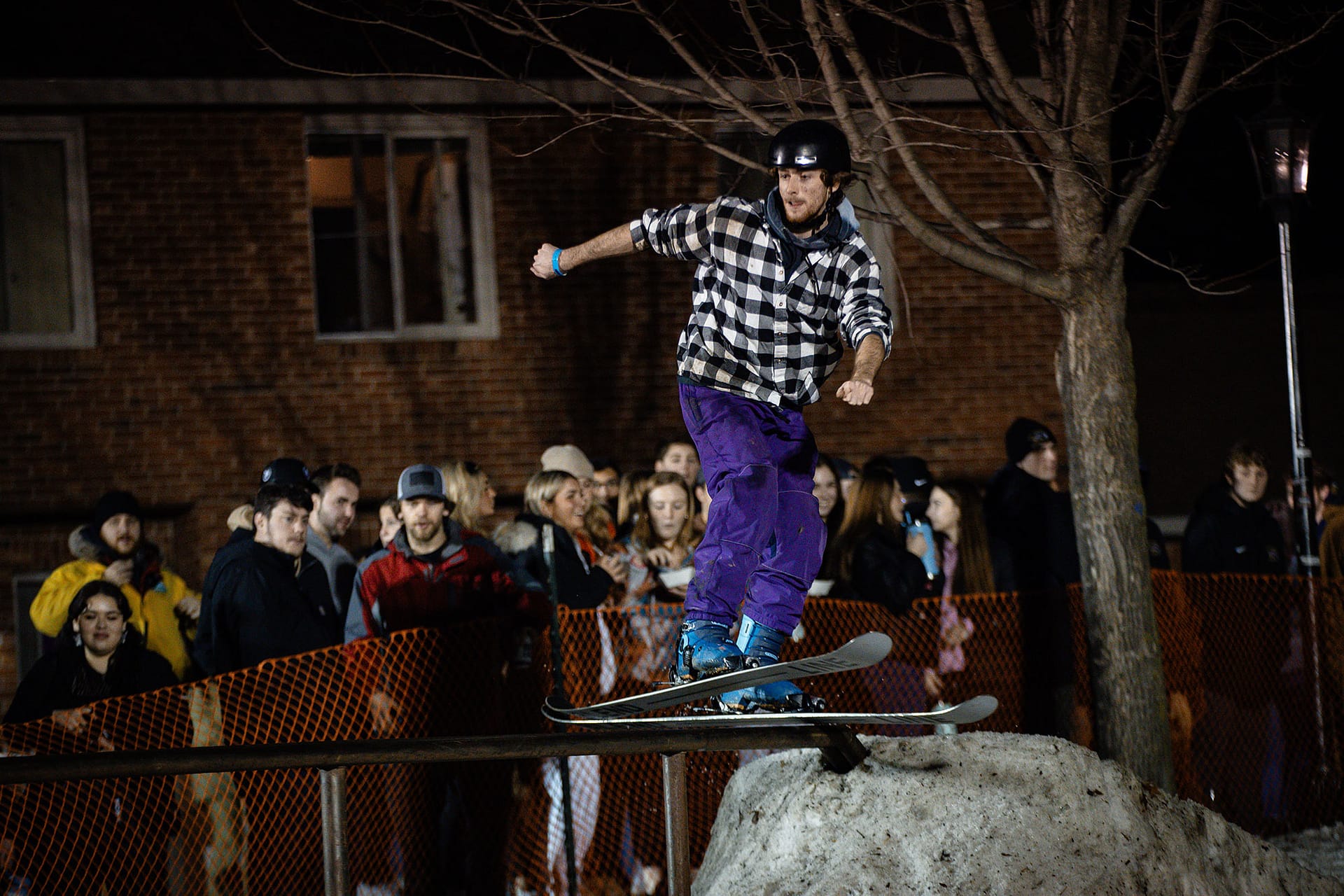 ShredMC, a ski and snowboard club, holds their annual Rail  Jam on campus at Saint Michael's College. 