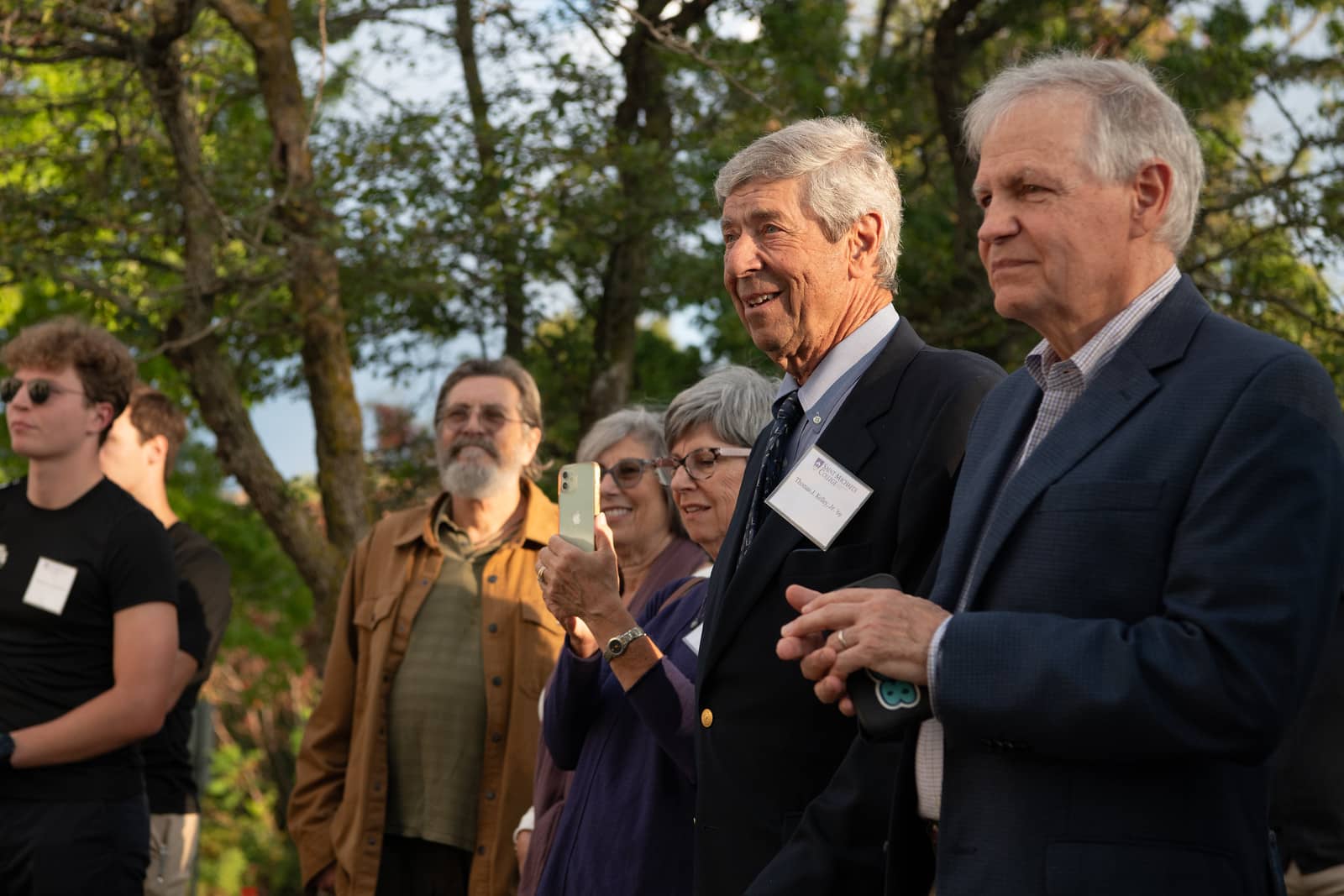 Tom Kelley looks on during the grand opening of the Kelley Ski Center on Sept. 20, 2024. 